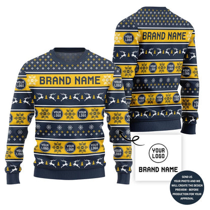 Custom Logo For Team Holiday Sweater