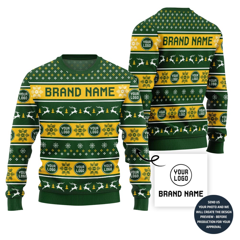 Custom Logo For Team Holiday Sweater
