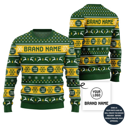 Custom Logo For Team Holiday Sweater