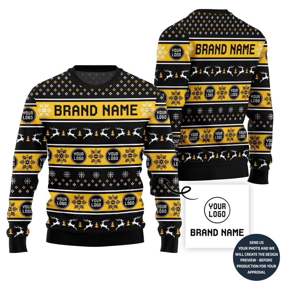 Custom Logo For Team Holiday Sweater