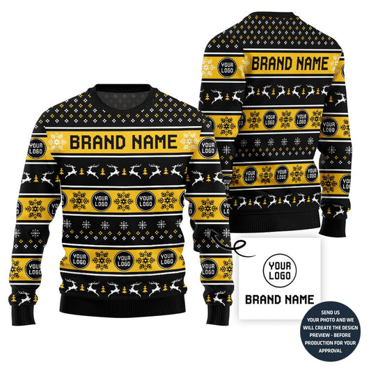 Custom Logo For Team Holiday Sweater