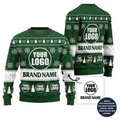 Custom Logo Holiday Sweater For Teams