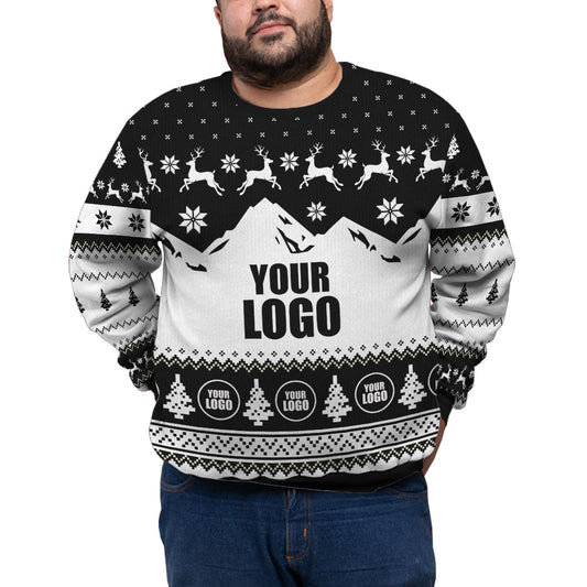 Custom Logo Plus Size Christmas Sweater With Preview