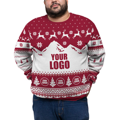 Custom Logo Plus Size Christmas Sweater With Preview
