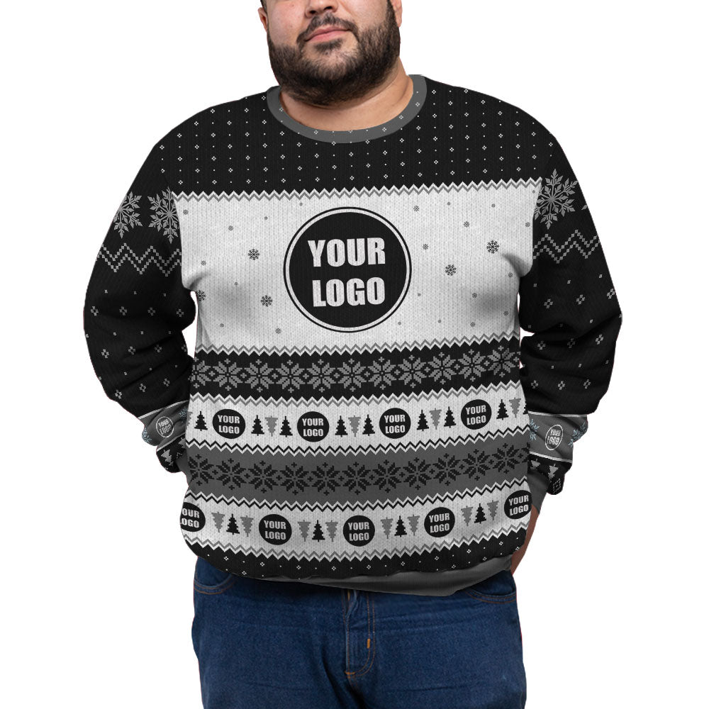 Custom Logo Plus Size Holiday Sweater For Team