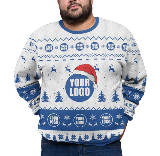 Custom Logo Plus Size Ugly Christmas Sweater