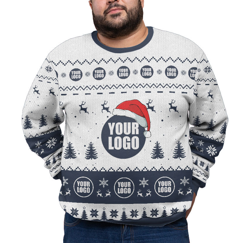 Custom Logo Plus Size Ugly Christmas Sweater