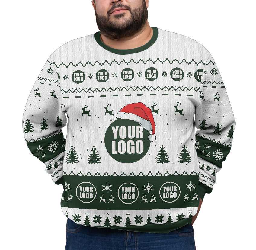 Custom Logo Plus Size Ugly Christmas Sweater