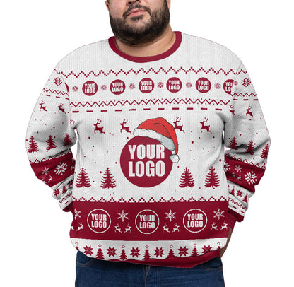 Custom Logo Plus Size Ugly Christmas Sweater