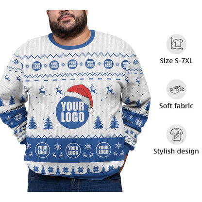 Custom Logo Plus Size Ugly Christmas Sweater