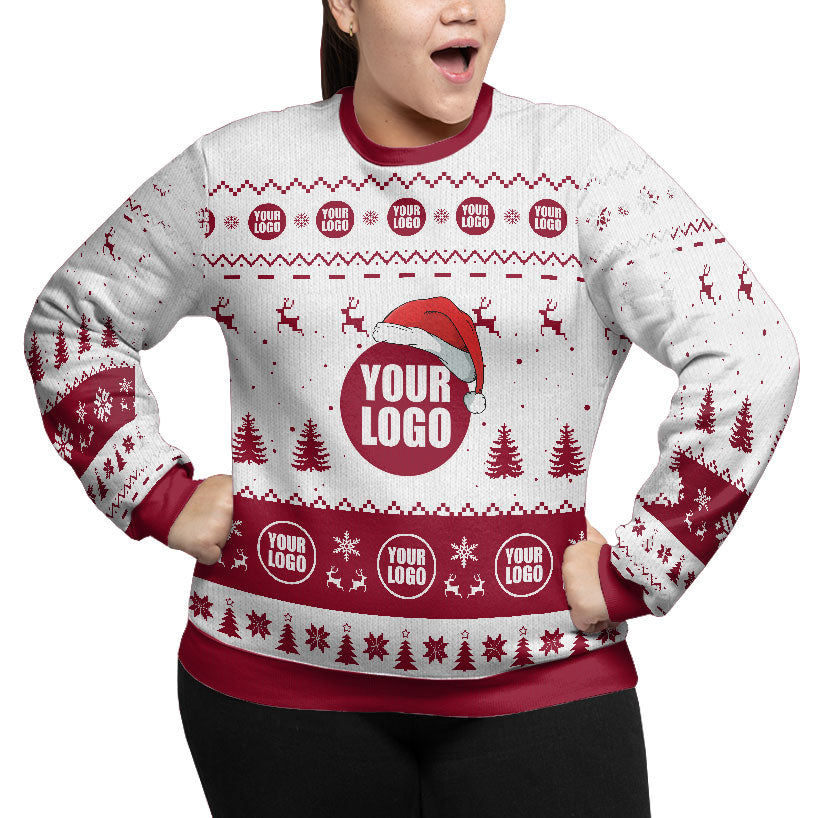 Custom Logo Plus Size Ugly Christmas Sweater