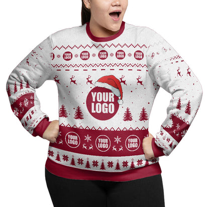 Custom Logo Plus Size Ugly Christmas Sweater