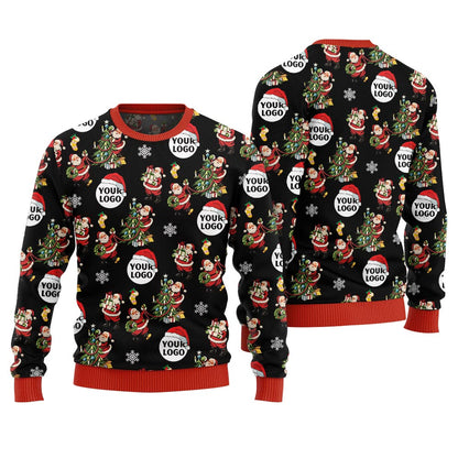 Custom Logo Santa Ugly Christmas Sweater