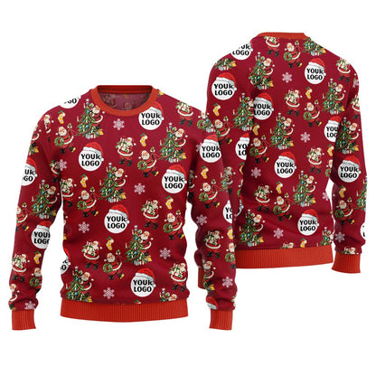Custom Logo Santa Ugly Christmas Sweater