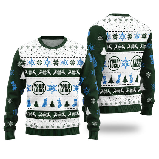 Custom Logo Team Ugly Christmas Sweater For Men