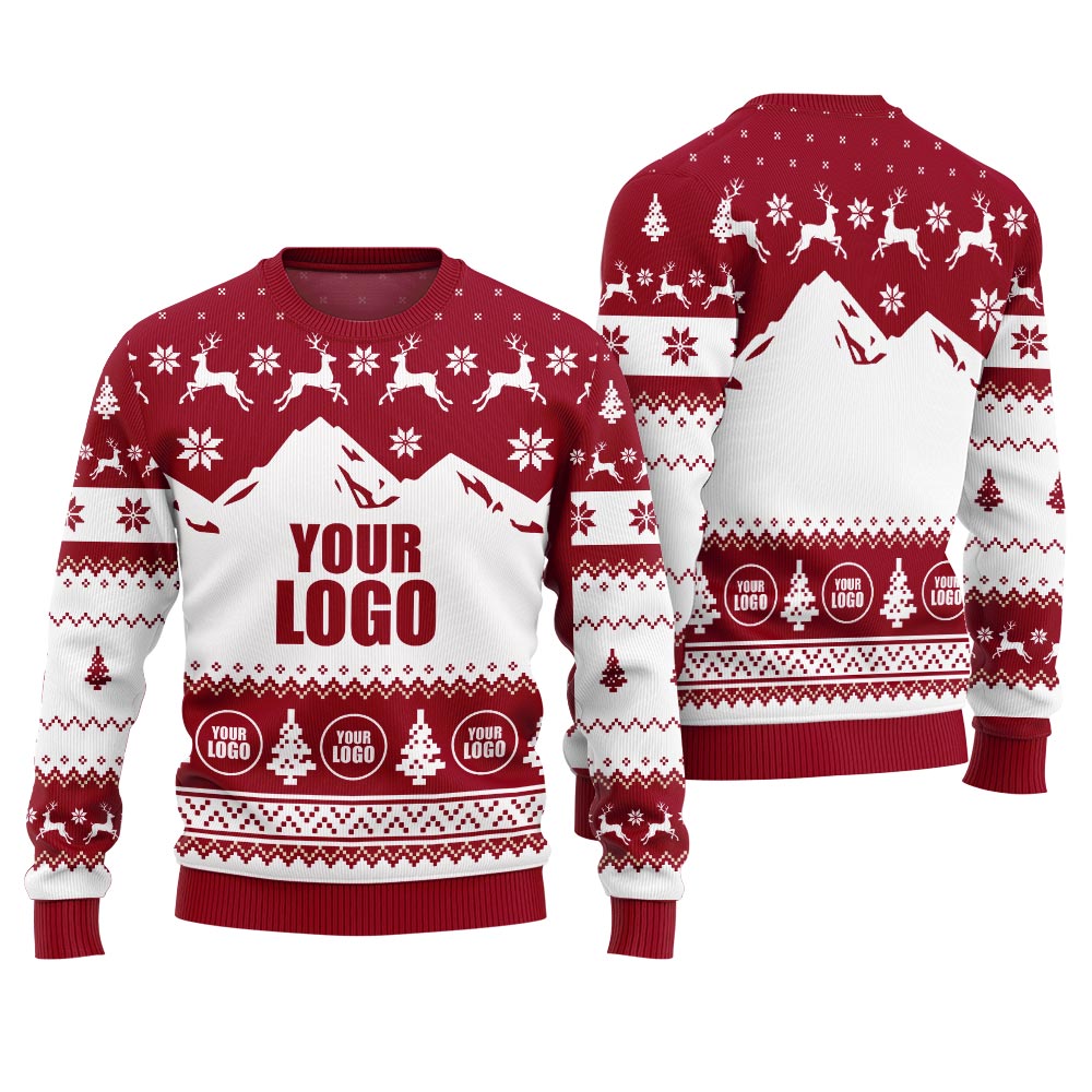 Custom Logo Ugly Christmas Sweater For Brand
