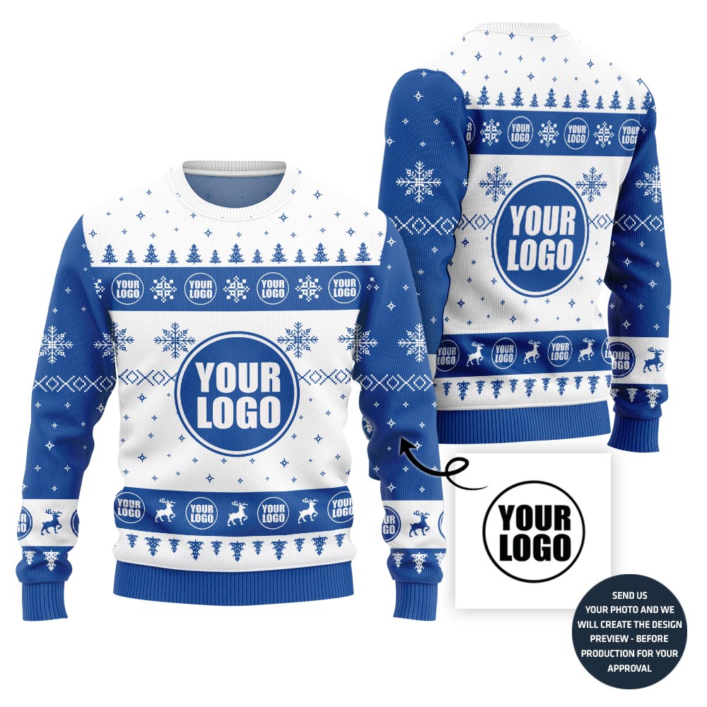 Custom Logo Ugly Christmas Sweater For Branding