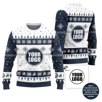 Custom Logo Ugly Christmas Sweater For Branding