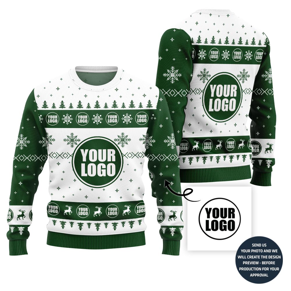 Custom Logo Ugly Christmas Sweater For Branding