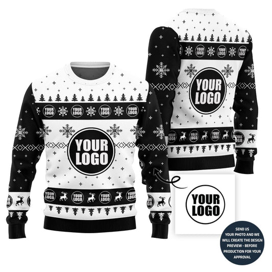Custom Logo Ugly Christmas Sweater For Branding