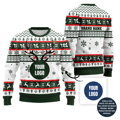 Custom Logo Ugly Christmas Sweater For Companies