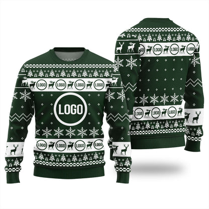 Custom Your Logo Ugly Christmas Sweater Unisex