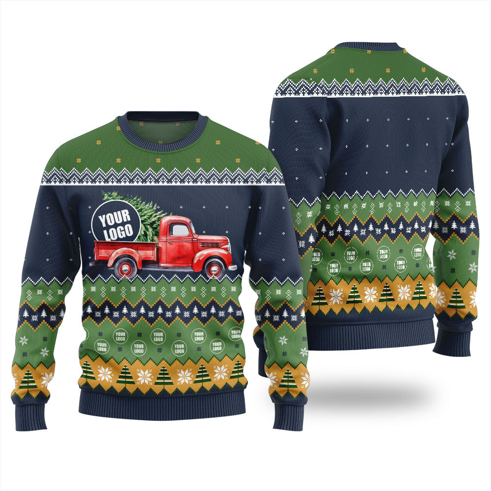 Custom Logo Ugly Mens Christmas Sweater