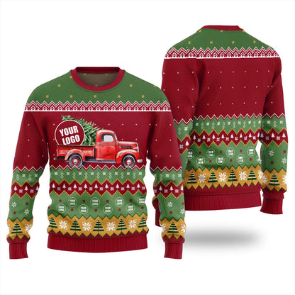 Custom Logo Ugly Mens Christmas Sweater