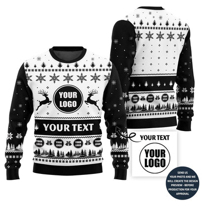 Custom Logo Ugly Christmas Sweater For Your Company