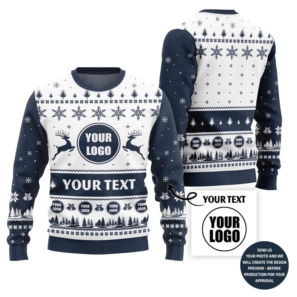 Custom Logo Ugly Christmas Sweater For Your Company