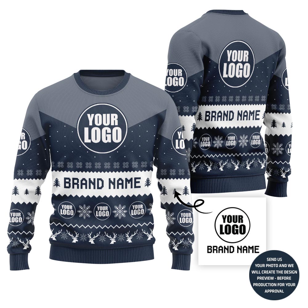 Custom Logo Ugly Sweater For Team