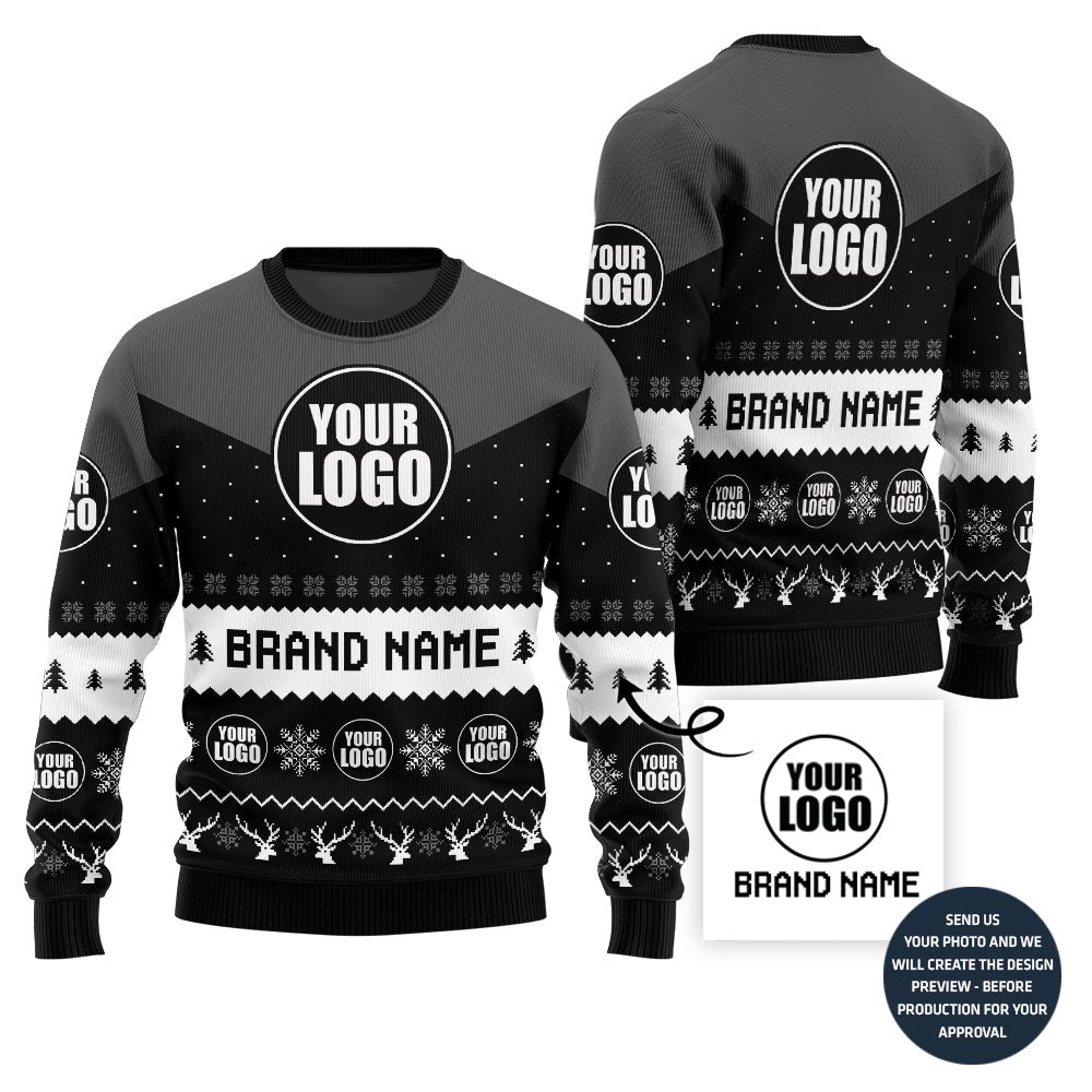 Custom Logo Ugly Sweater For Team