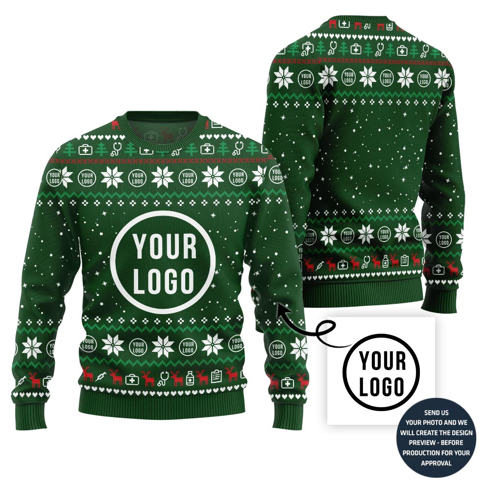 Custom Logo Ugly Xmas Sweater For Company