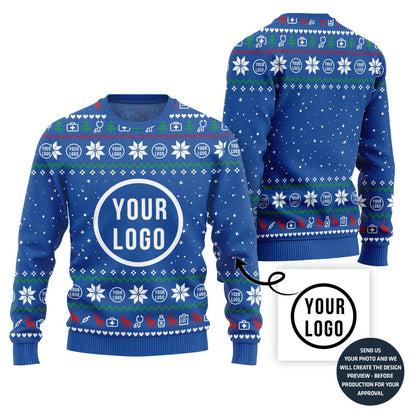 Custom Logo Ugly Xmas Sweater For Company