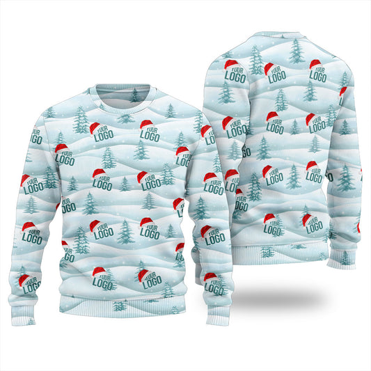 Custom Logo Winter Wonderland Christmas Sweater