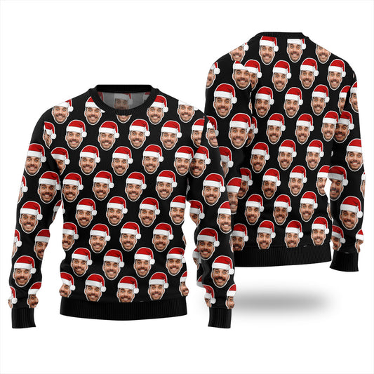 Custom Many Faces Ugly Sweater Unisex