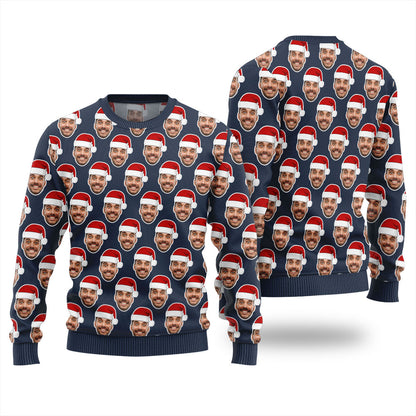 Custom Many Faces Ugly Sweater Unisex