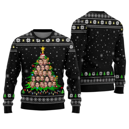 Custom Multiple Faces Ugly Sweater