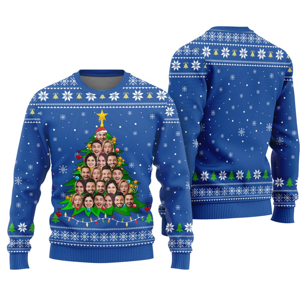Custom Multiple Faces Ugly Sweater