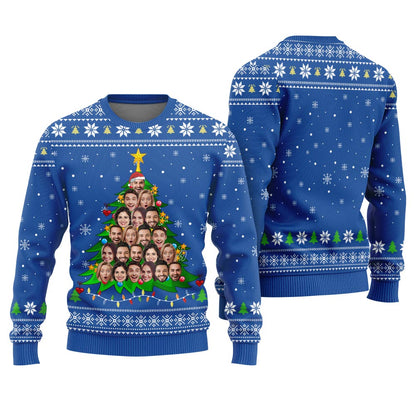 Custom Multiple Faces Ugly Sweater