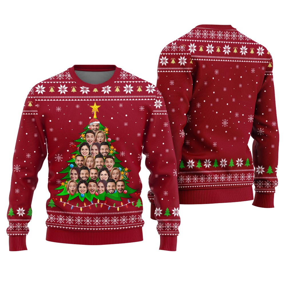 Custom Multiple Faces Ugly Sweater