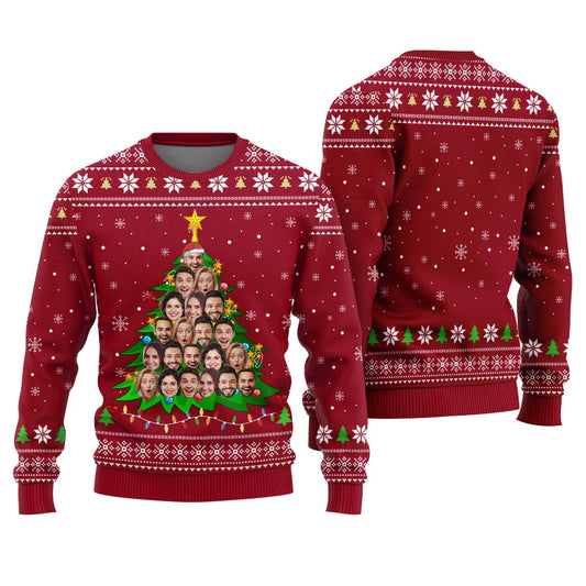 Custom Multiple Faces Ugly Sweater
