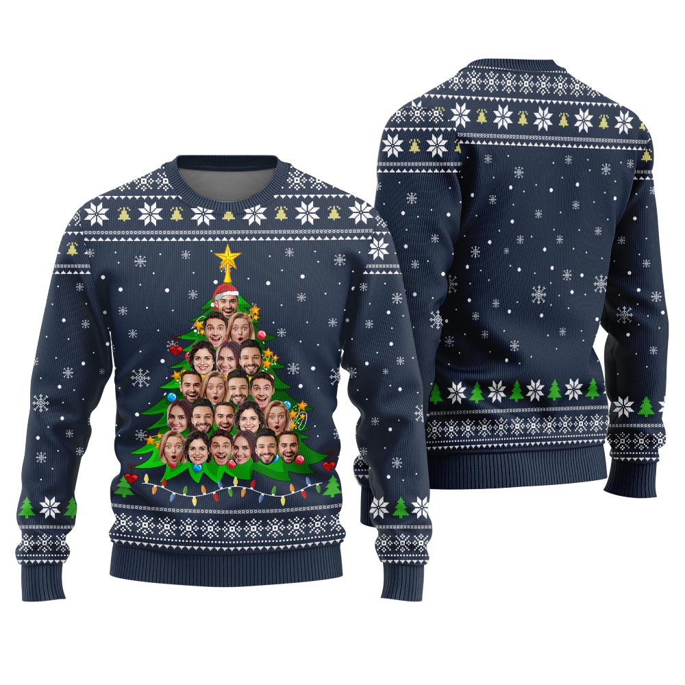Custom Multiple Faces Ugly Sweater