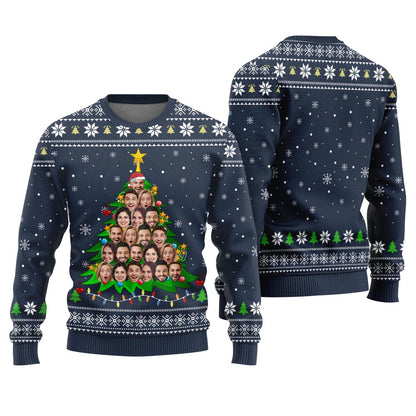 Custom Multiple Faces Ugly Sweater