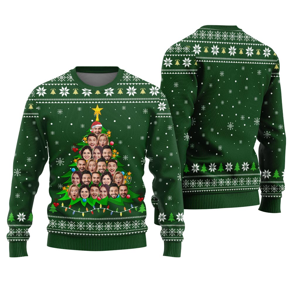 Custom Multiple Faces Ugly Sweater