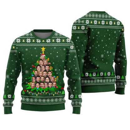 Custom Multiple Faces Ugly Sweater