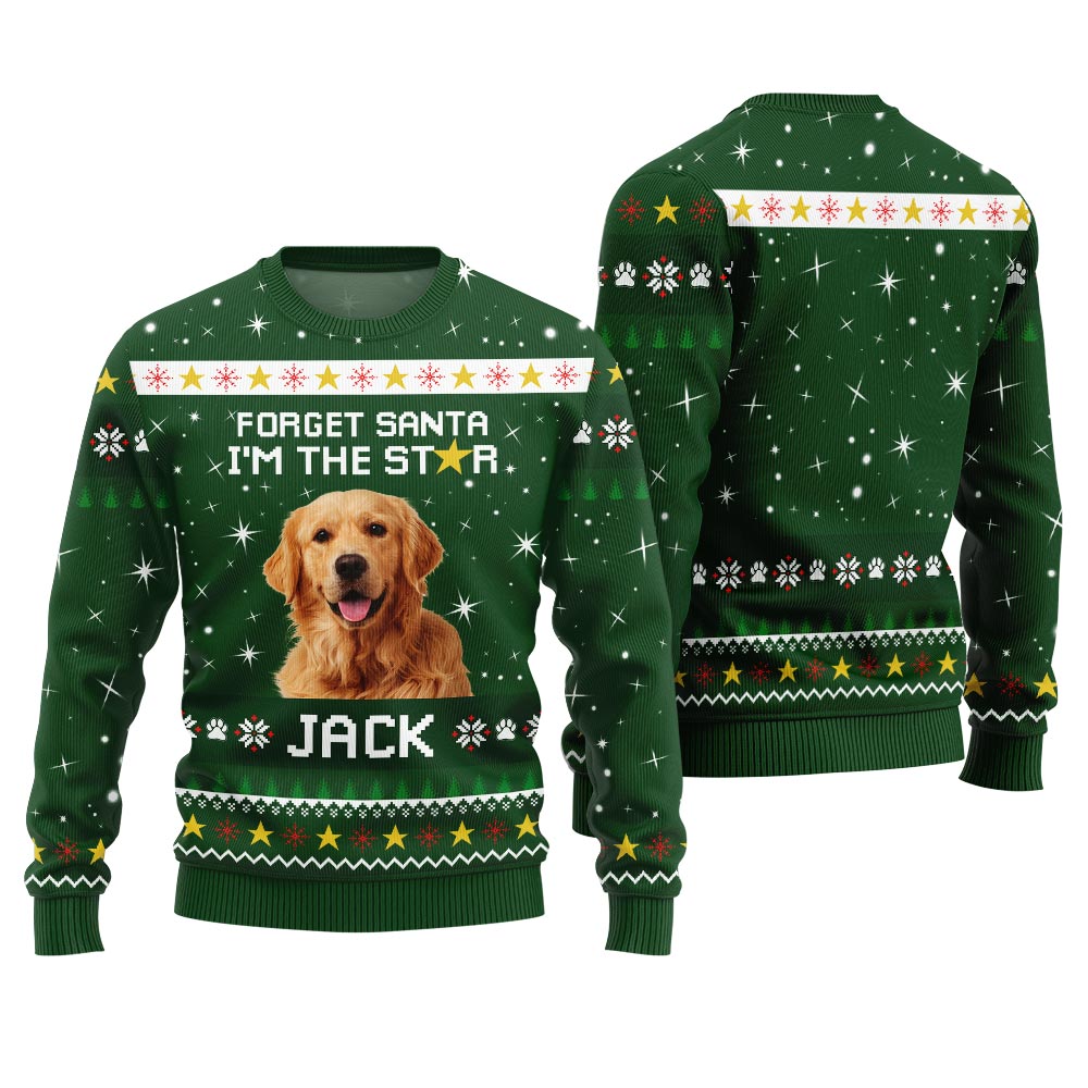 Custom Pet And Name Funny Ugly Christmas Sweater
