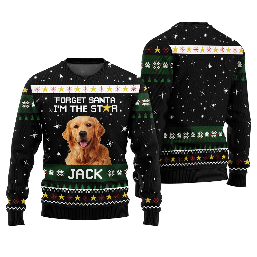 Custom Pet And Name Funny Ugly Christmas Sweater