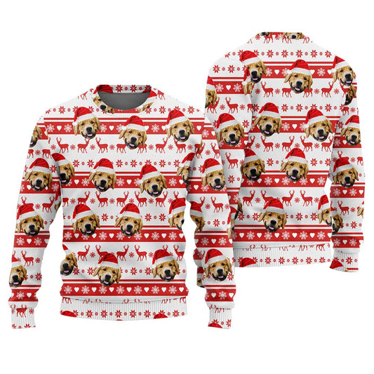 Custom Pet Face Holiday Sweater