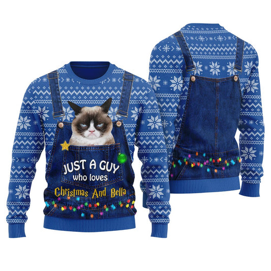 Custom Pet Ugly Sweater For Men